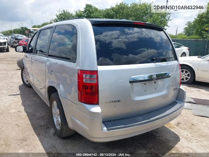 2010 Dodge Grand Caravan Sxt VIN: 2D4RN5D10AR432946 Lot: 39644142