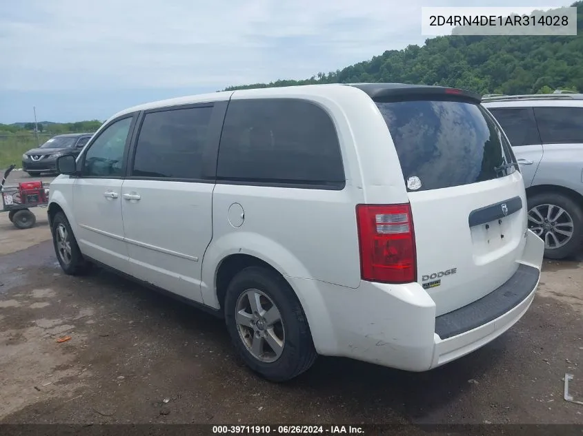 2010 Dodge Grand Caravan Se VIN: 2D4RN4DE1AR314028 Lot: 39711910