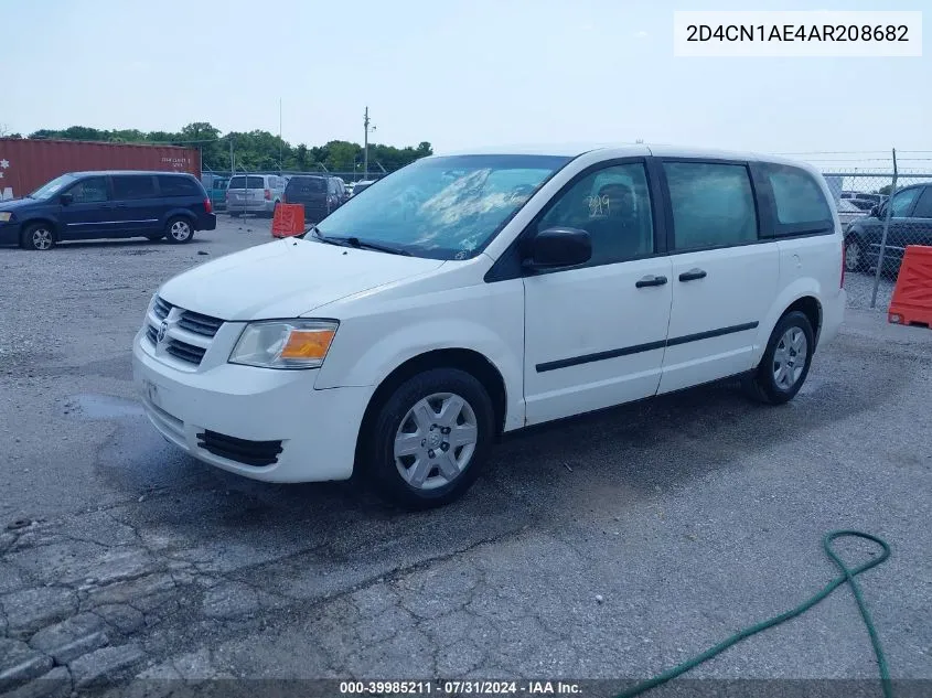 2010 Dodge Grand Caravan C/V VIN: 2D4CN1AE4AR208682 Lot: 39985211