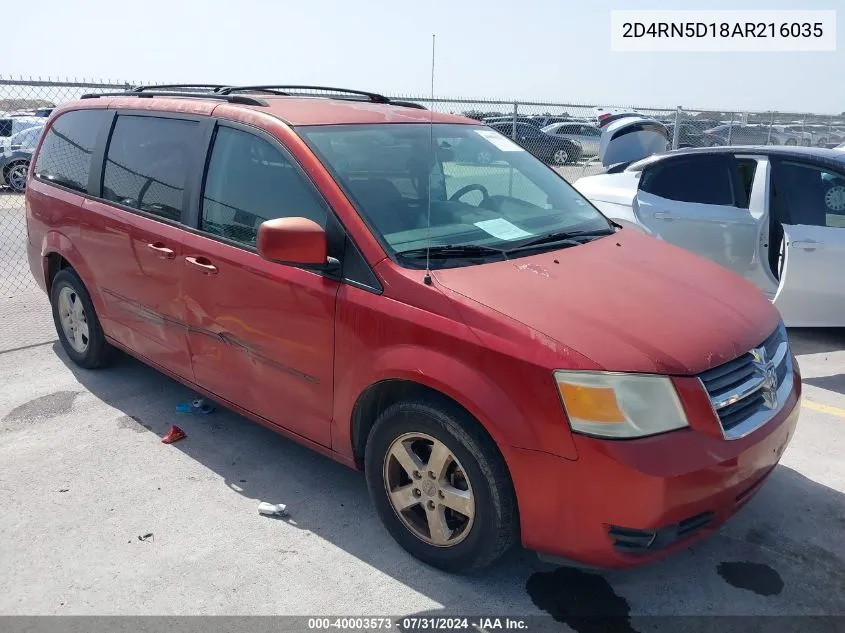 2010 Dodge Grand Caravan Sxt VIN: 2D4RN5D18AR216035 Lot: 40003573