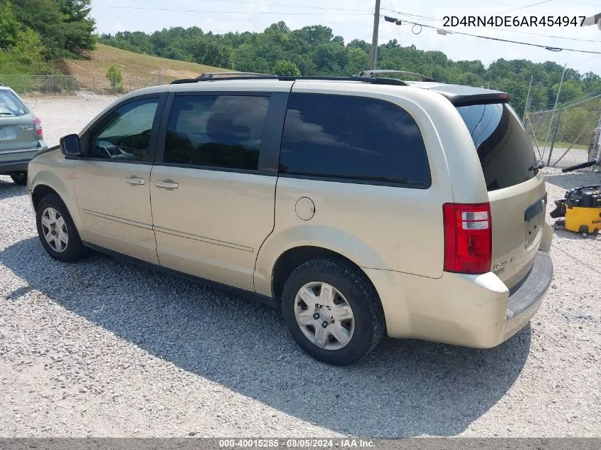 2010 Dodge Grand Caravan Se VIN: 2D4RN4DE6AR454947 Lot: 40015285