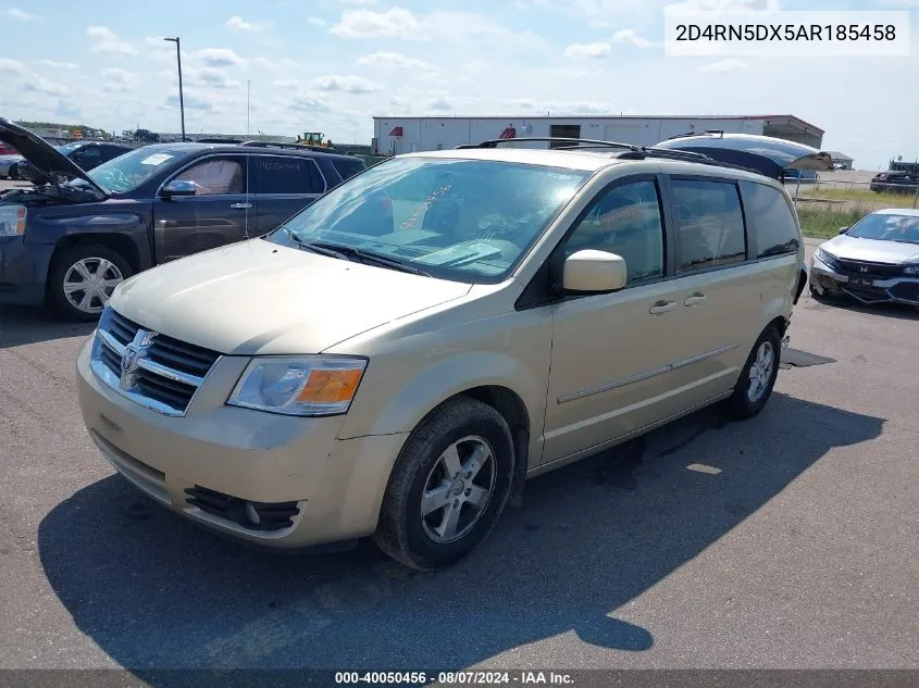 2010 Dodge Grand Caravan Sxt VIN: 2D4RN5DX5AR185458 Lot: 40050456