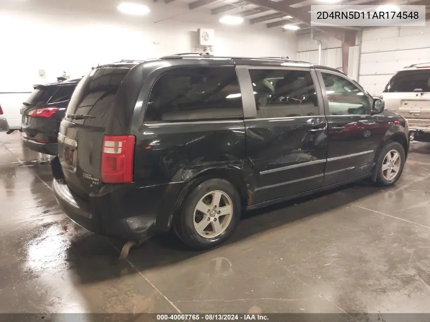 2D4RN5D11AR174548 2010 Dodge Grand Caravan Sxt