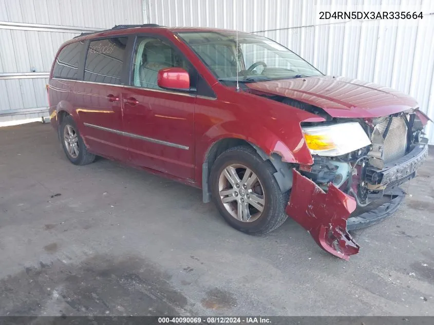 2D4RN5DX3AR335664 2010 Dodge Grand Caravan Sxt