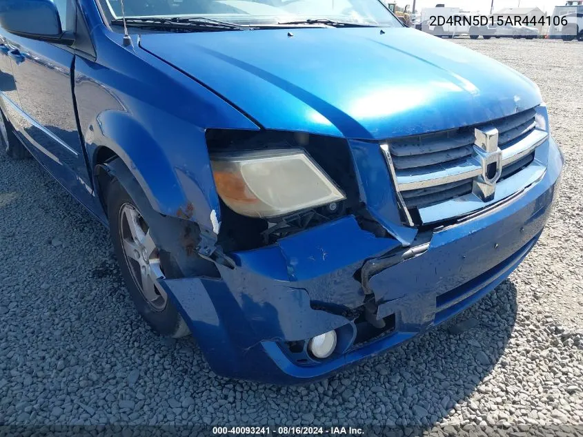 2010 Dodge Grand Caravan Sxt VIN: 2D4RN5D15AR444106 Lot: 40093241