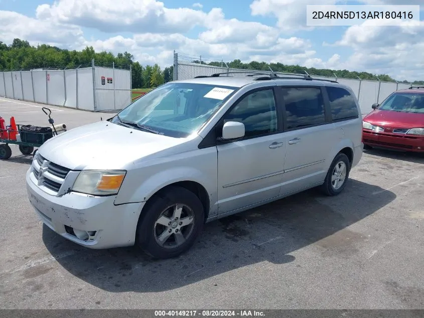 2010 Dodge Grand Caravan Sxt VIN: 2D4RN5D13AR180416 Lot: 40149217