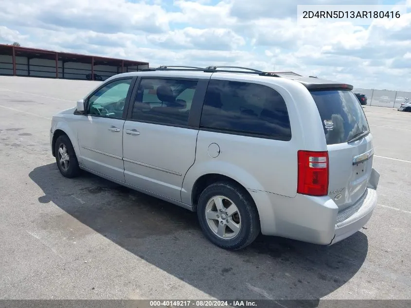 2010 Dodge Grand Caravan Sxt VIN: 2D4RN5D13AR180416 Lot: 40149217