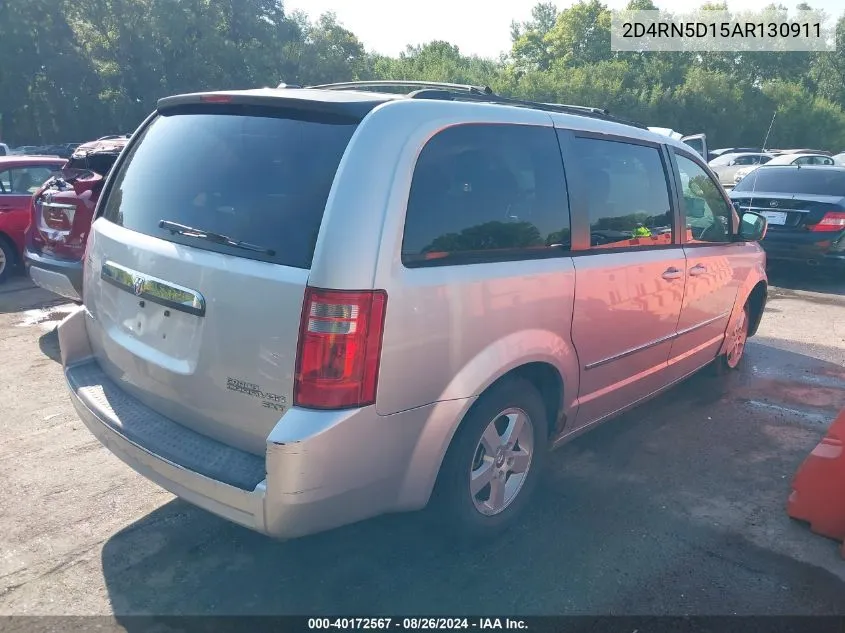 2010 Dodge Grand Caravan Sxt VIN: 2D4RN5D15AR130911 Lot: 40172567