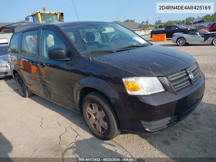 2D4RN4DE4AR425169 2010 Dodge Grand Caravan Se