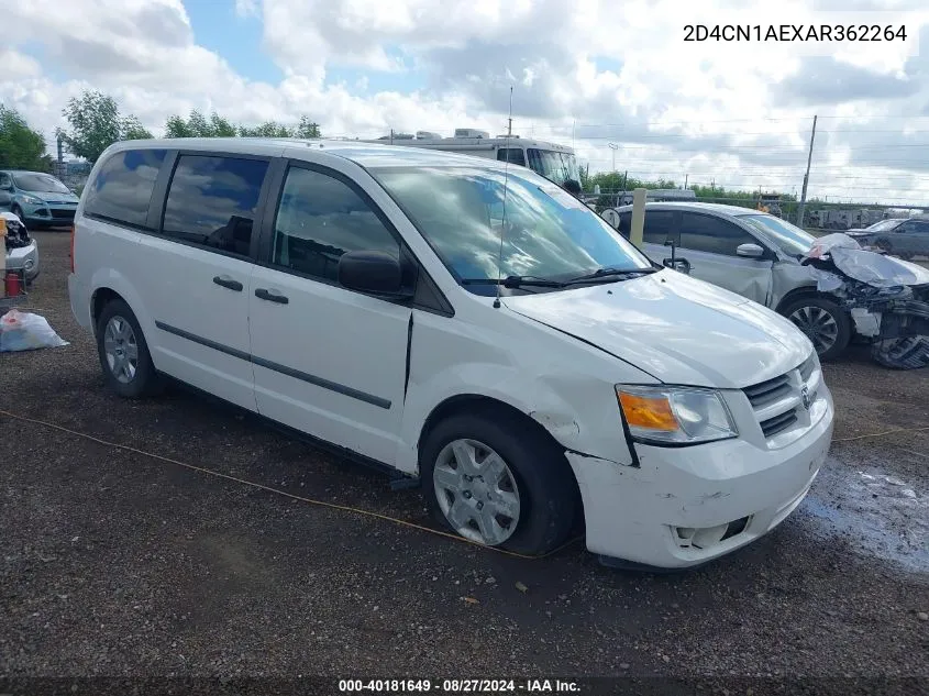 2010 Dodge Grand Caravan C/V VIN: 2D4CN1AEXAR362264 Lot: 40181649