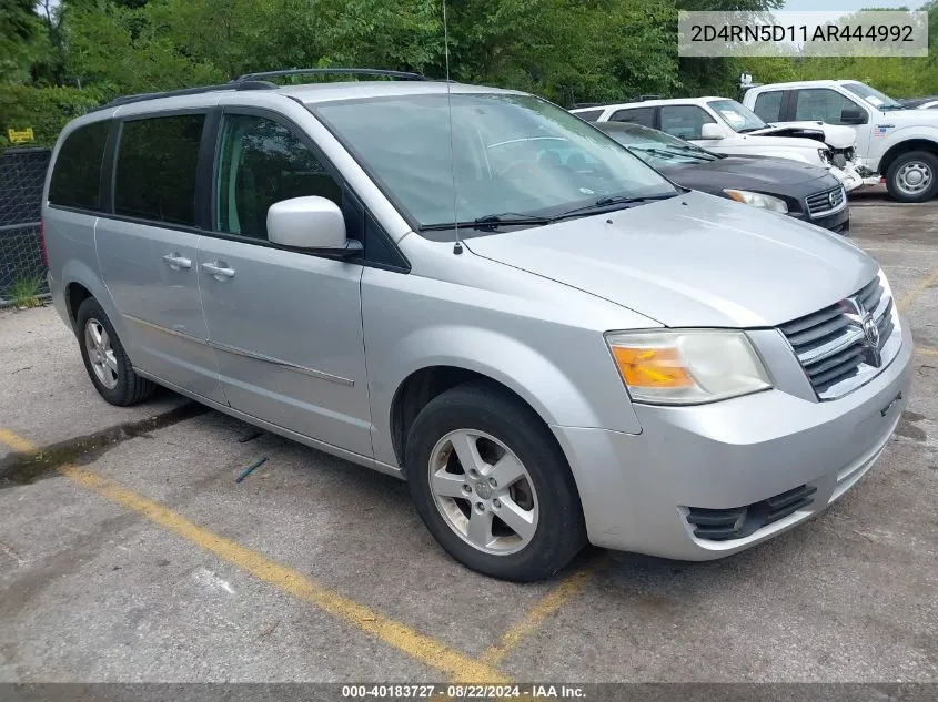 2010 Dodge Grand Caravan Sxt VIN: 2D4RN5D11AR444992 Lot: 40183727