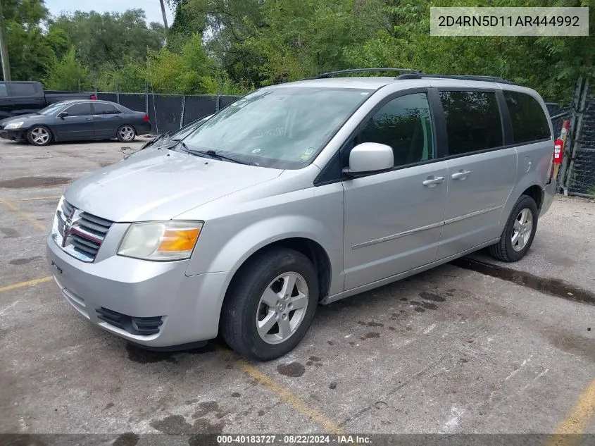 2010 Dodge Grand Caravan Sxt VIN: 2D4RN5D11AR444992 Lot: 40183727