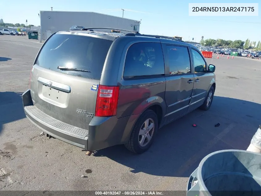 2D4RN5D13AR247175 2010 Dodge Grand Caravan Sxt