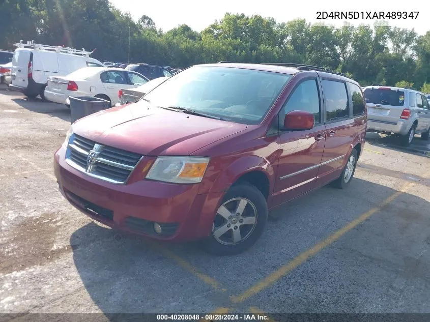 2010 Dodge Grand Caravan Sxt VIN: 2D4RN5D1XAR489347 Lot: 40208048