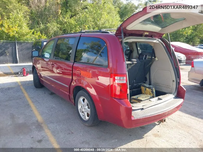 2010 Dodge Grand Caravan Sxt VIN: 2D4RN5D1XAR489347 Lot: 40208048