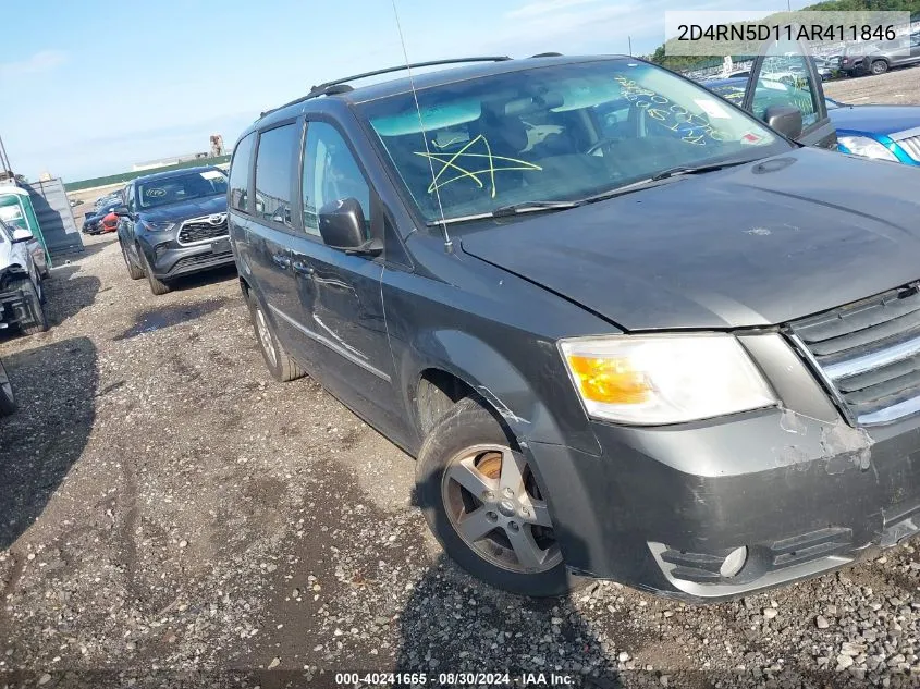 2010 Dodge Grand Caravan Sxt VIN: 2D4RN5D11AR411846 Lot: 40241665