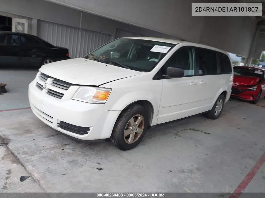 2010 Dodge Grand Caravan Se VIN: 2D4RN4DE1AR101807 Lot: 40260408