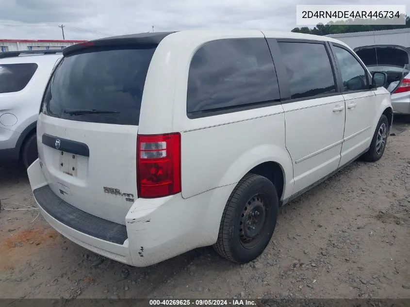 2D4RN4DE4AR446734 2010 Dodge Grand Caravan Se