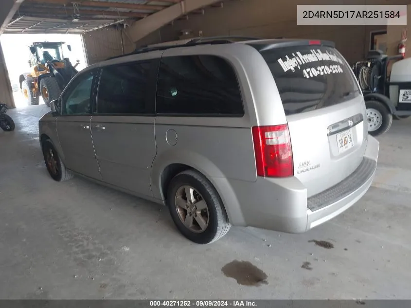 2010 Dodge Grand Caravan Sxt VIN: 2D4RN5D17AR251584 Lot: 40271252