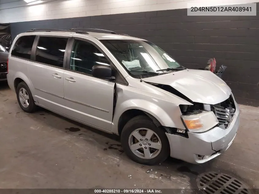 2010 Dodge Grand Caravan Sxt VIN: 2D4RN5D12AR408941 Lot: 40285210