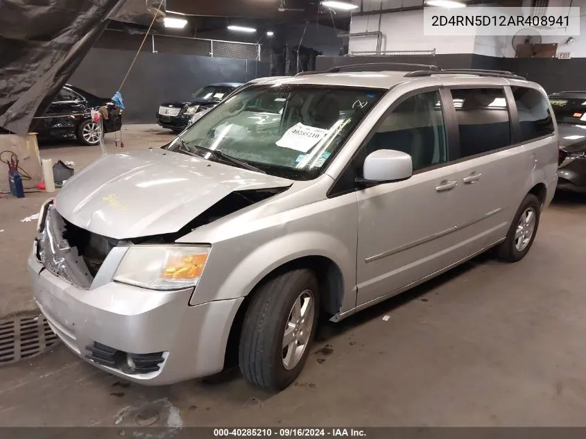 2010 Dodge Grand Caravan Sxt VIN: 2D4RN5D12AR408941 Lot: 40285210