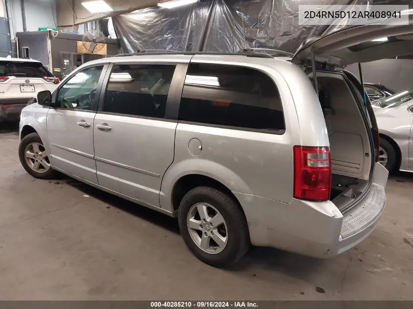 2010 Dodge Grand Caravan Sxt VIN: 2D4RN5D12AR408941 Lot: 40285210