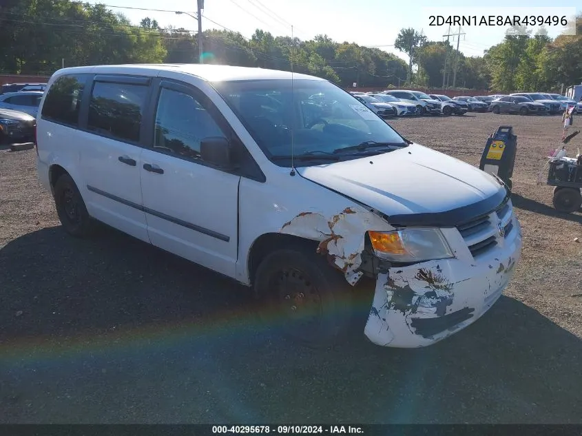 2010 Dodge Grand Caravan C/V VIN: 2D4RN1AE8AR439496 Lot: 40295678