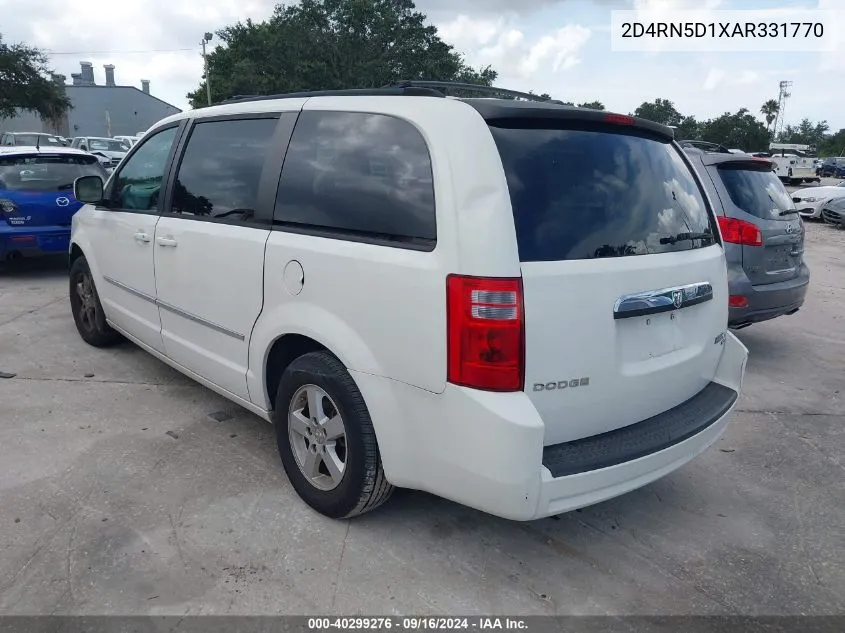 2010 Dodge Grand Caravan Sxt VIN: 2D4RN5D1XAR331770 Lot: 40299276