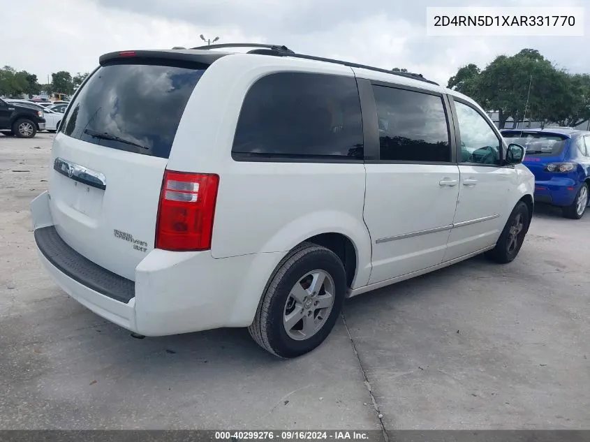 2010 Dodge Grand Caravan Sxt VIN: 2D4RN5D1XAR331770 Lot: 40299276