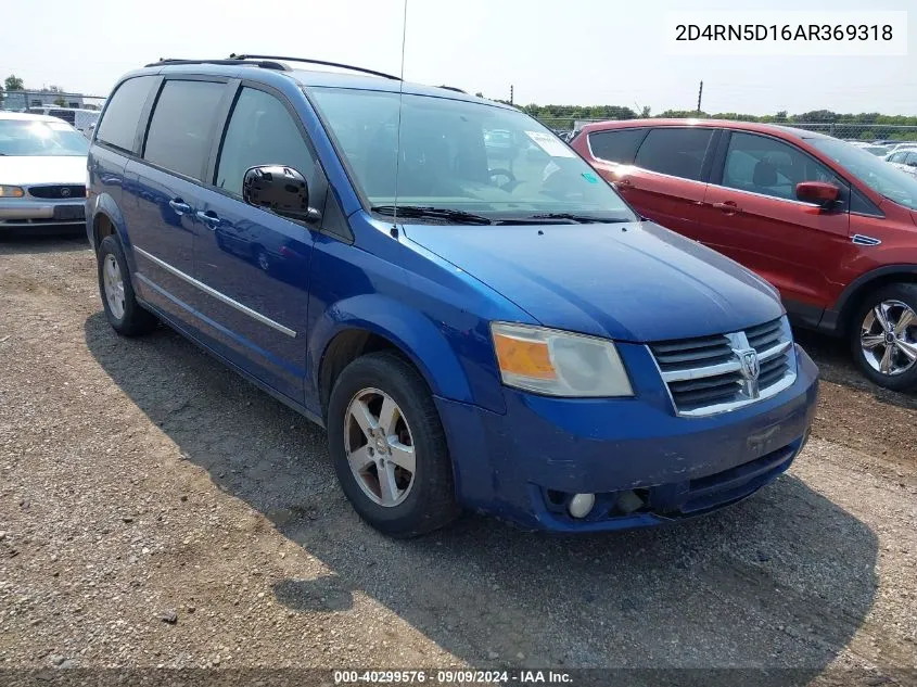 2D4RN5D16AR369318 2010 Dodge Grand Caravan Sxt