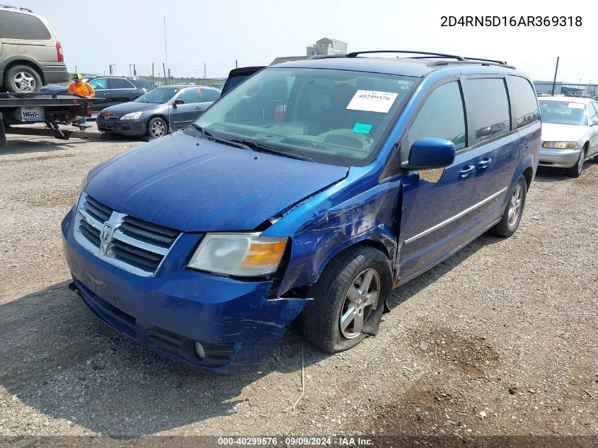 2D4RN5D16AR369318 2010 Dodge Grand Caravan Sxt