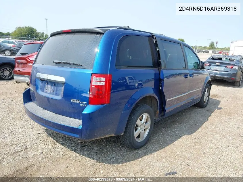 2010 Dodge Grand Caravan Sxt VIN: 2D4RN5D16AR369318 Lot: 40299576