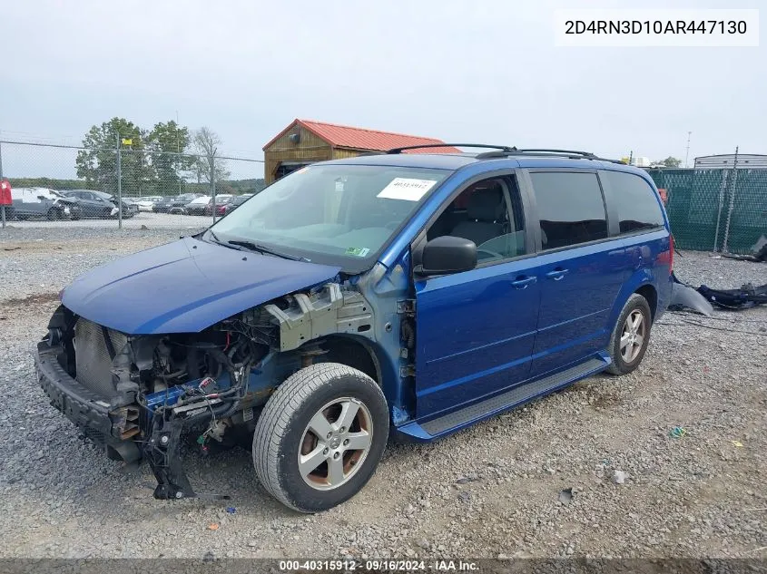 2010 Dodge Grand Caravan Hero VIN: 2D4RN3D10AR447130 Lot: 40315912