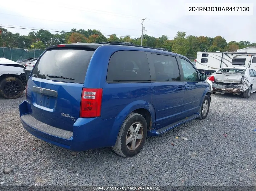 2010 Dodge Grand Caravan Hero VIN: 2D4RN3D10AR447130 Lot: 40315912