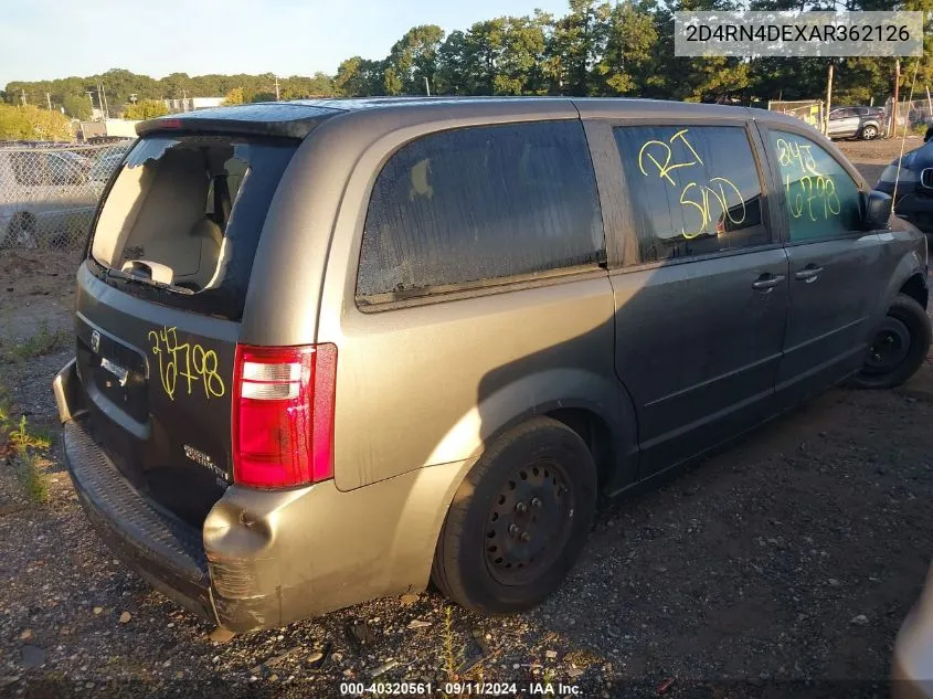 2010 Dodge Grand Caravan Se VIN: 2D4RN4DEXAR362126 Lot: 40320561