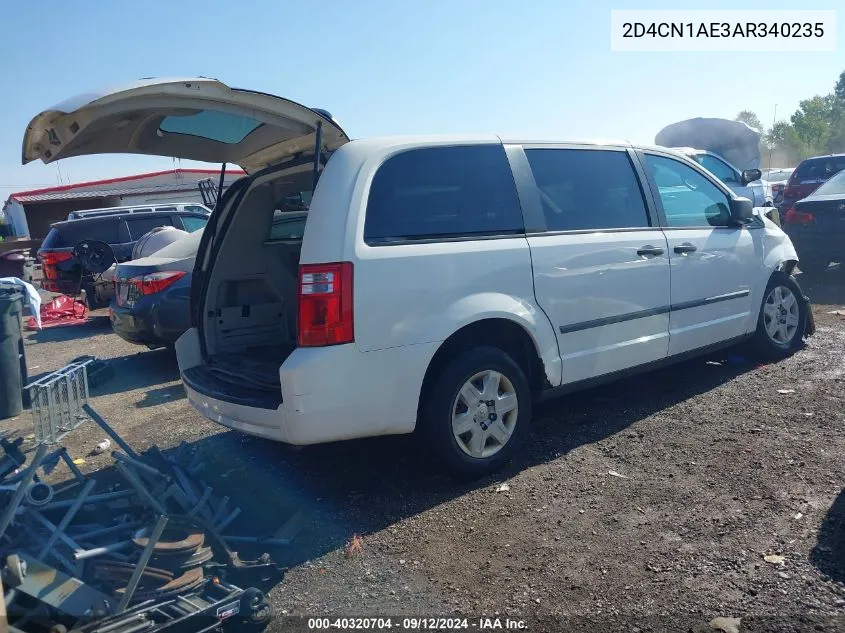 2D4CN1AE3AR340235 2010 Dodge Grand Caravan C/V