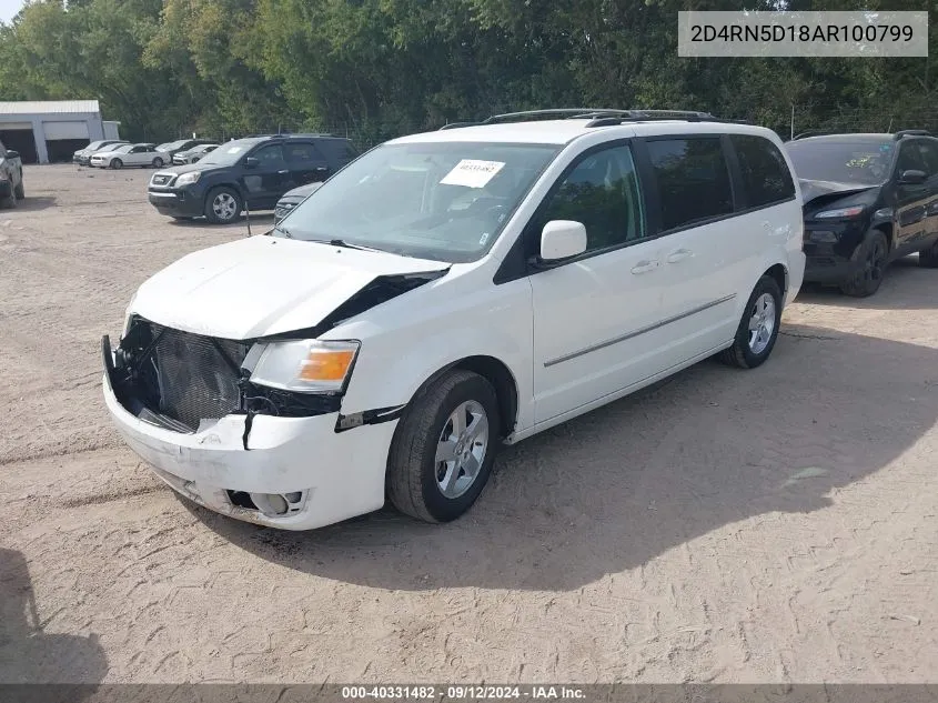 2010 Dodge Grand Caravan Sxt VIN: 2D4RN5D18AR100799 Lot: 40331482