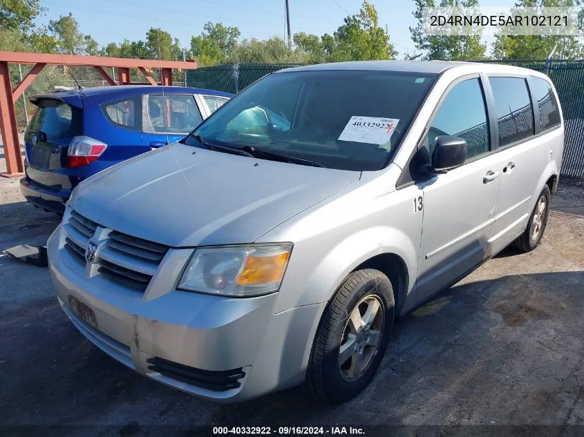 2010 Dodge Grand Caravan Se VIN: 2D4RN4DE5AR102121 Lot: 40332922