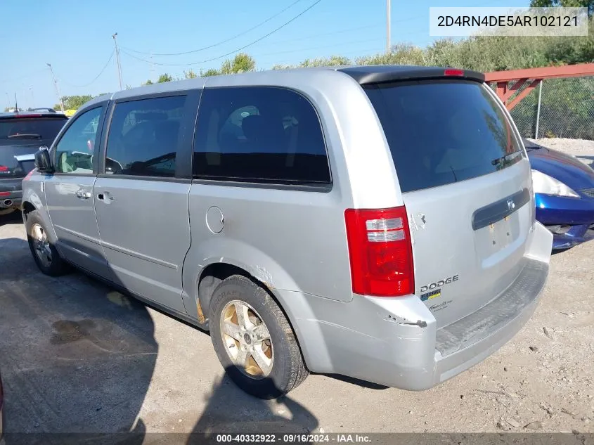 2010 Dodge Grand Caravan Se VIN: 2D4RN4DE5AR102121 Lot: 40332922