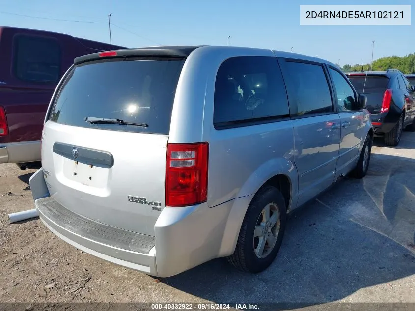 2D4RN4DE5AR102121 2010 Dodge Grand Caravan Se