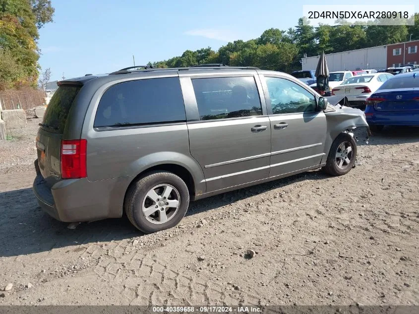 2010 Dodge Grand Caravan Sxt VIN: 2D4RN5DX6AR280918 Lot: 40359658