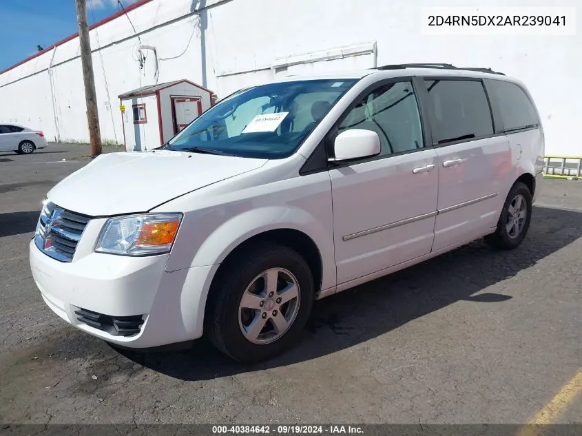 2010 Dodge Grand Caravan Sxt VIN: 2D4RN5DX2AR239041 Lot: 40384642