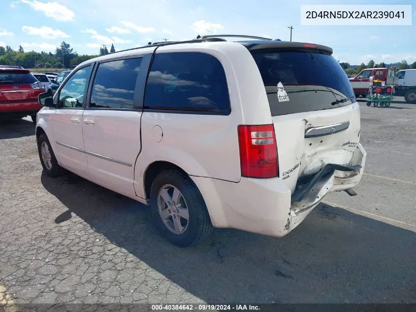 2010 Dodge Grand Caravan Sxt VIN: 2D4RN5DX2AR239041 Lot: 40384642