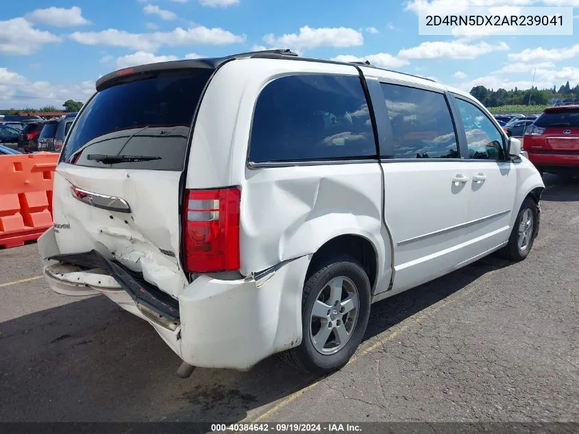 2010 Dodge Grand Caravan Sxt VIN: 2D4RN5DX2AR239041 Lot: 40384642