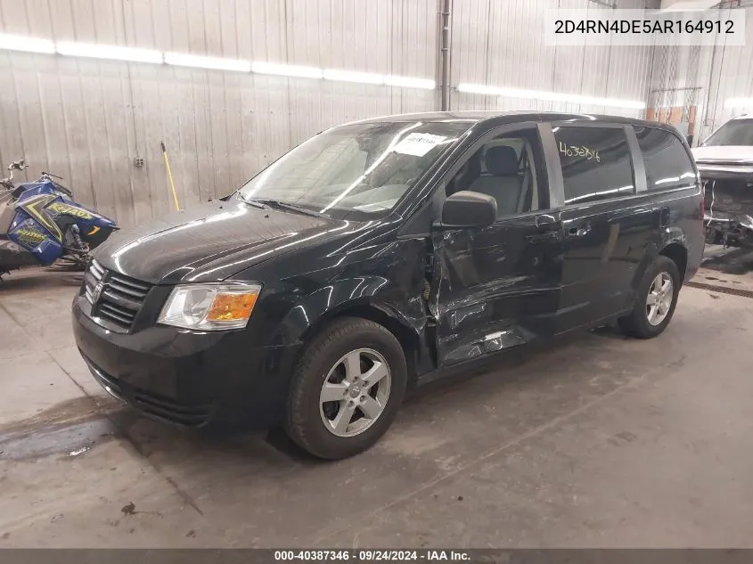 2D4RN4DE5AR164912 2010 Dodge Grand Caravan Se