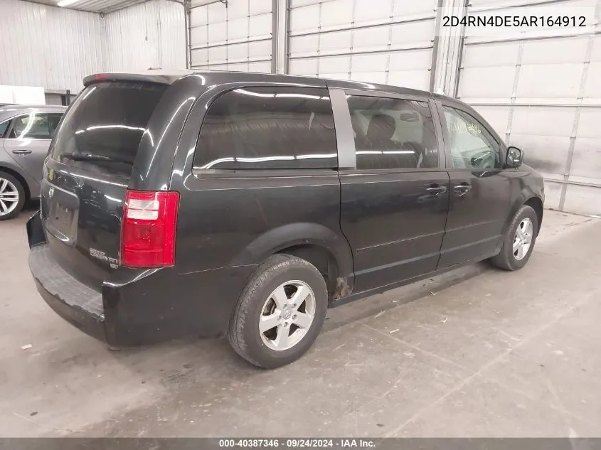 2010 Dodge Grand Caravan Se VIN: 2D4RN4DE5AR164912 Lot: 40387346