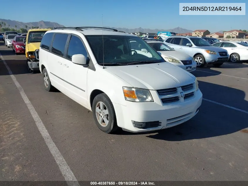 2010 Dodge Grand Caravan Sxt VIN: 2D4RN5D12AR219464 Lot: 40387650