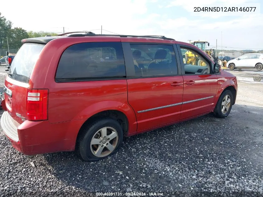 2010 Dodge Grand Caravan Sxt VIN: 2D4RN5D12AR146077 Lot: 40391731