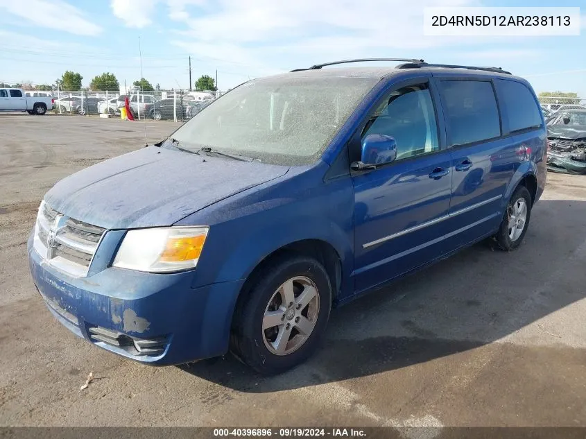 2010 Dodge Grand Caravan Sxt VIN: 2D4RN5D12AR238113 Lot: 40396896