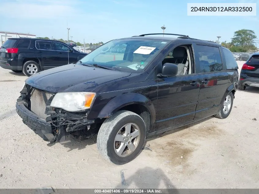 2010 Dodge Grand Caravan Hero VIN: 2D4RN3D12AR332500 Lot: 40401406